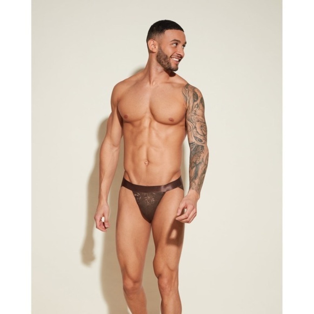 Cosabella Never Say Never Men's Sports Brief Sheer Lace Brief UNO NWT size M